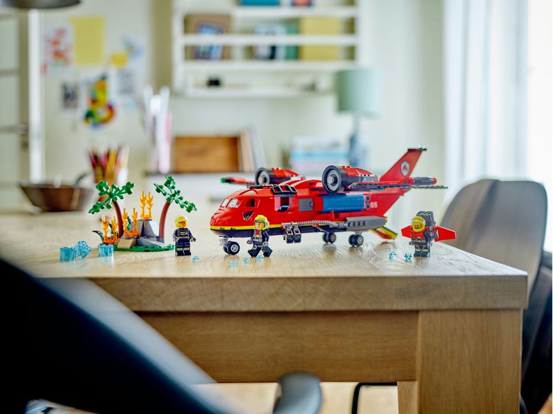 LEGO-City-60413-Aereo-Antincendio-Giocattolo-dei-Vigili-del-Fuoco-per-Bambini-di-6--Anni-con-3-Minifigure-dei-Pompieri