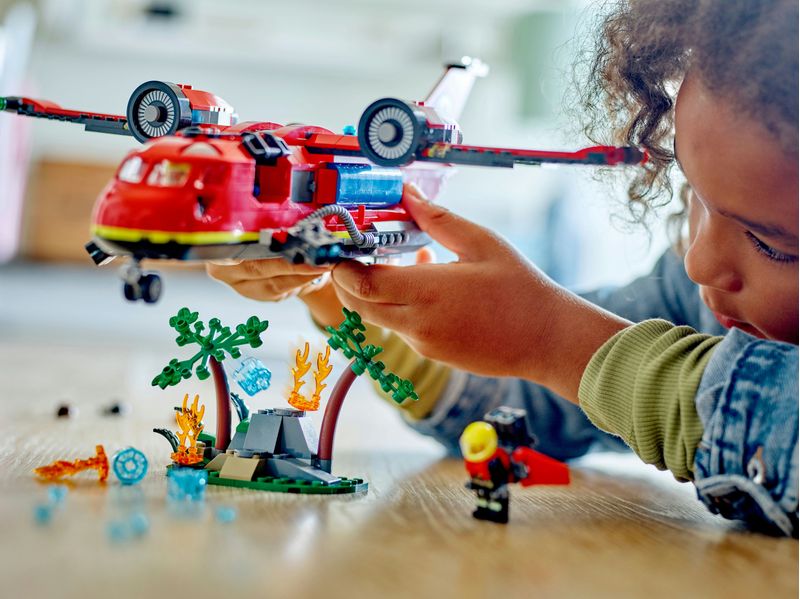 LEGO-City-60413-Aereo-Antincendio-Giocattolo-dei-Vigili-del-Fuoco-per-Bambini-di-6--Anni-con-3-Minifigure-dei-Pompieri