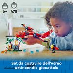 LEGO-City-60413-Aereo-Antincendio-Giocattolo-dei-Vigili-del-Fuoco-per-Bambini-di-6--Anni-con-3-Minifigure-dei-Pompieri