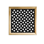 DROPS  - Moduli Decorativi in Legno e PVC nero / 98x98 cm