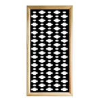 CLOUDS - Moduli Decorativi in Legno e PVC nero / 47x94 cm