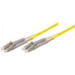 Tecline LWL Patchkabel, 9/125 µm, OS2-Faser, LC Duplex Stecker/Stecker, gelb, 0,5 m (39989300)