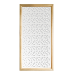 COFFEE - Moduli Decorativi in Legno e PVC nero / 48x48 cm