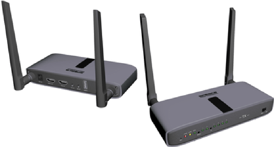 SpeaKa Professional SP-HWE-800 HDMI-Funk¼bertragung (Set) 150 m 5 GHz 1920 x 1080 Pixel Sichere Funk¼bertragung