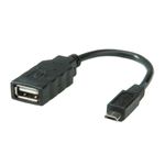 Itb Solution ROLINE 11.02.8311 cavo USB USB 2.0 0,15 m Micro-USB B USB A Nero