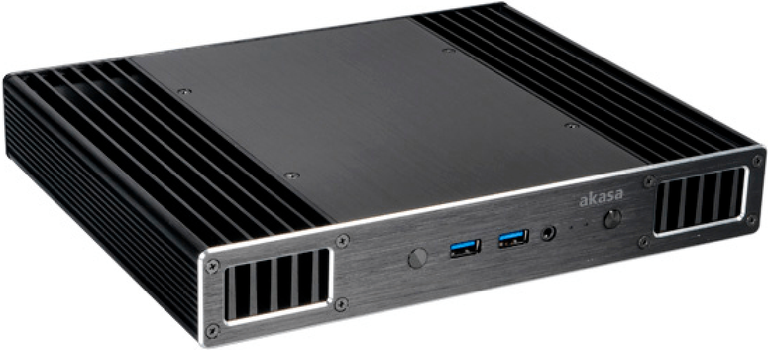 Akasa Plato - Ultra Small Form Factor - UCFF - ohne Netzteil - USB/Audio