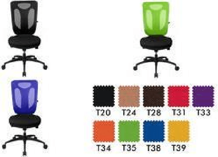 Topstar SEDIA DA UFFICIO NET PRO 100 NERO (NN100 T200)