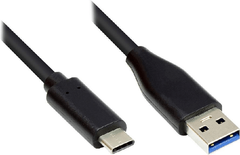 EXSYS Cavo USB 3.2 Gen 1 A-St. su C-St. 2 metri, nero