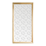 BLEE - Moduli Decorativi in Legno e PVC nero / 48x48 cm