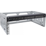 InLine 48,30cm (19") Rack zur Wandmontage - 4HE - 24-40cm Tiefe - grau (19104C)
