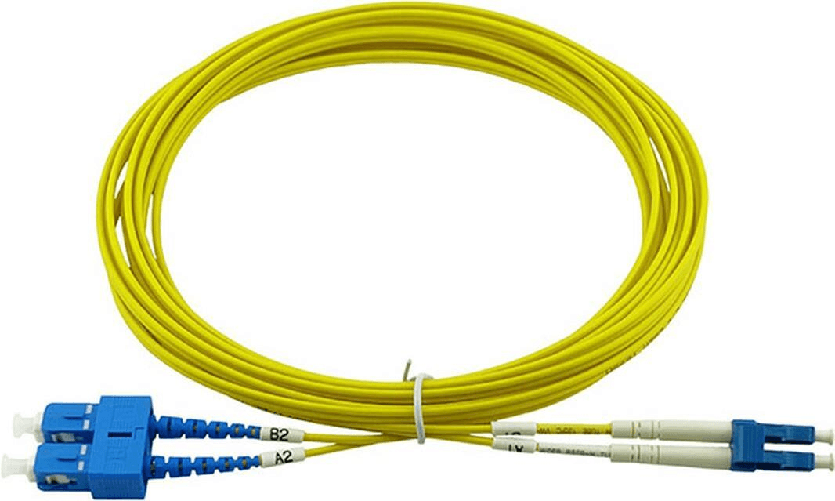 BlueOptics© Duplex LWL Patchkabel, LC-UPC/SC-UPC blau, 30 Meter, Singlemode E9/125µm, G.657.A1, OS2