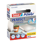 Nastro adesivo in tela tesa extra PowerPerfect plastificato 19 mm x 275 m bianco - 56341-00028-03