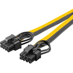Wentronic  Goobay 60000 - 0,23 m - 8-polig - 2 x PCI-E(6+2 pin) - Weiblich - Mnnlich - Gerade (60000)