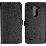 Nevox ORDO - Flip-H¼lle f¼r Mobiltelefon - PU-Kunstleder - Grau, Schwarz - f¼r LG G3