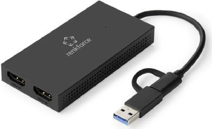 Renkforce RF-VDA-301 Externe Grafikkarte Anzahl unterst¼tzter Monitore: 6 (RF-4718832)