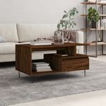Tavolino-Salotto-Rovere-Marrone-90x49x45-cm-Legno-Multistrato