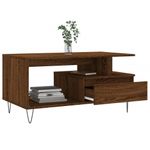 Tavolino-Salotto-Rovere-Marrone-90x49x45-cm-Legno-Multistrato
