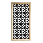 SAMURA - Moduli Decorativi in Legno e PVC nero / 73x73 cm