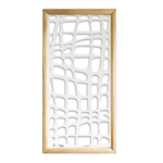 ABSTRACT - Moduli Decorativi in Legno e PVC bianco / 47x94 cm