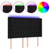 vidaXL-Testiera-a-LED-Nera-147x16x118-128-cm-in-Tessuto