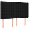 vidaXL-Testiera-a-LED-Nera-147x16x118-128-cm-in-Tessuto