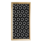 ELLISSE - Moduli Decorativi in Legno e PVC nero / 73x73 cm