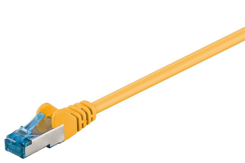 Wentronic-Goobay---Patch-Kabel---RJ-45--M----RJ-45--M----30m---SFTP-PiMF---CAT-6a---gepresst-halogenfrei---Gelb--9378