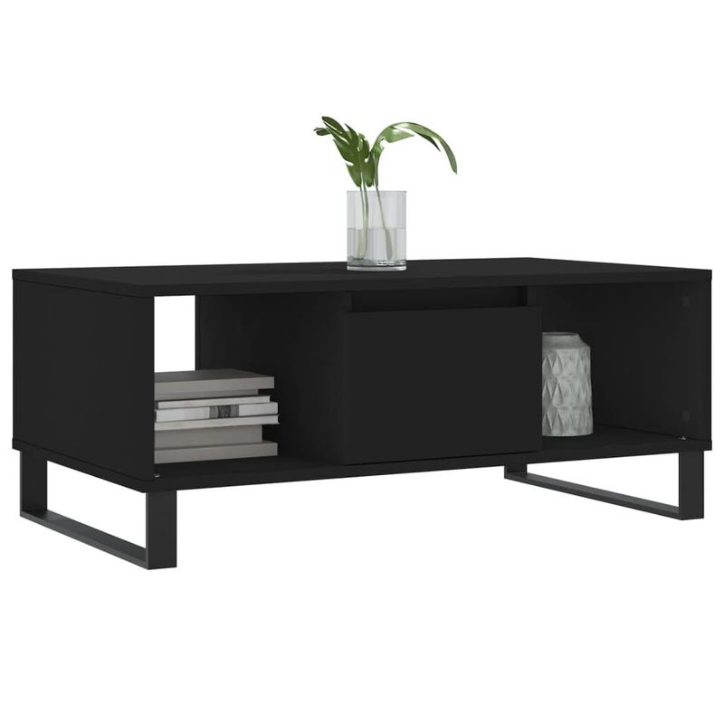 vidaXL-Tavolino-da-Salotto-Nero-90x50x365-cm-in-Legno-Multistrato