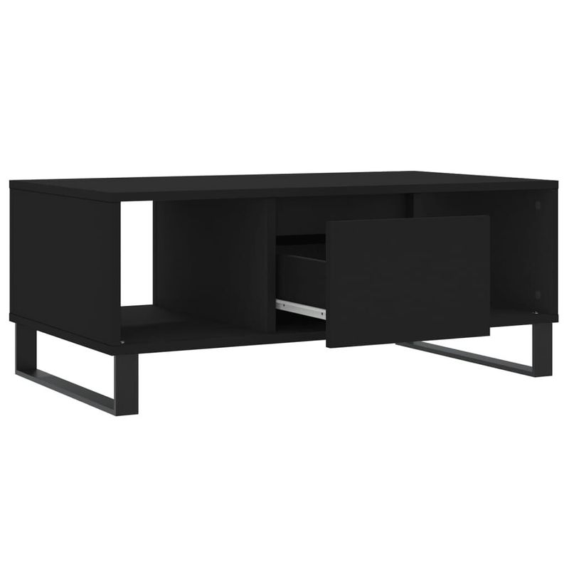 vidaXL-Tavolino-da-Salotto-Nero-90x50x365-cm-in-Legno-Multistrato