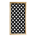 ROMBI - Moduli Decorativi in Legno e PVC nero / 73x148 cm