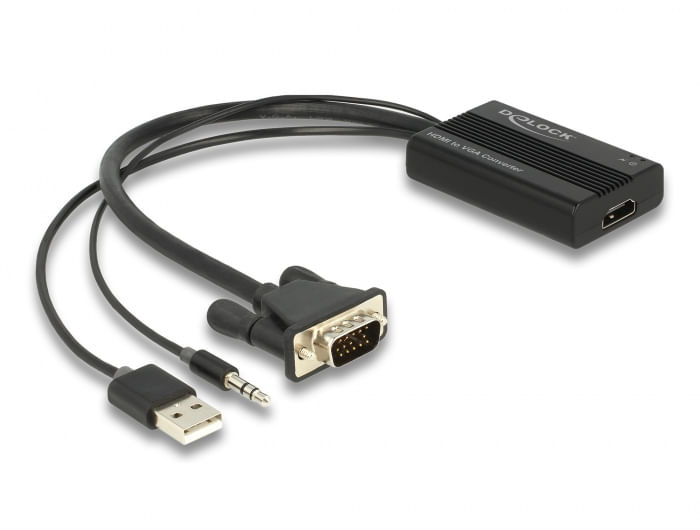 Delock-Adattatore-da-HDMI-a-VGA-con-audio-da-25-cm