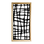 ABSTRACT - Moduli Decorativi in Legno e PVC bianco / 73x148 cm