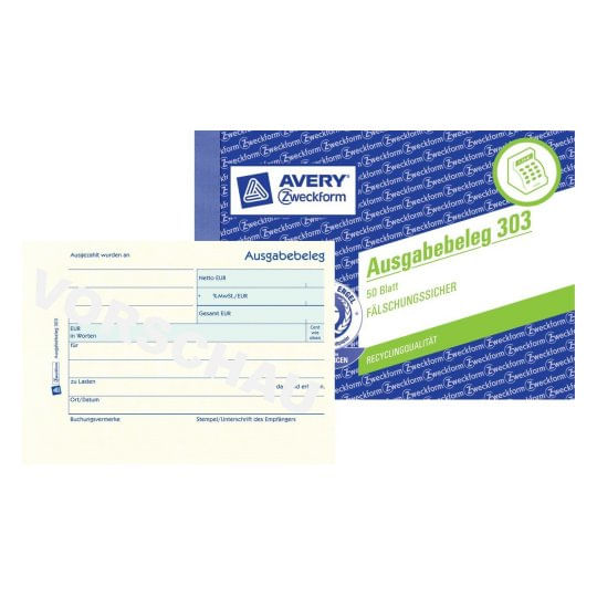 Avery-303-Blau---WeiA---Gelb-Verwaltungsbuch--303-