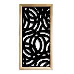 CERCHI LARGE - Moduli Decorativi in Legno e PVC bianco / 98x98 cm