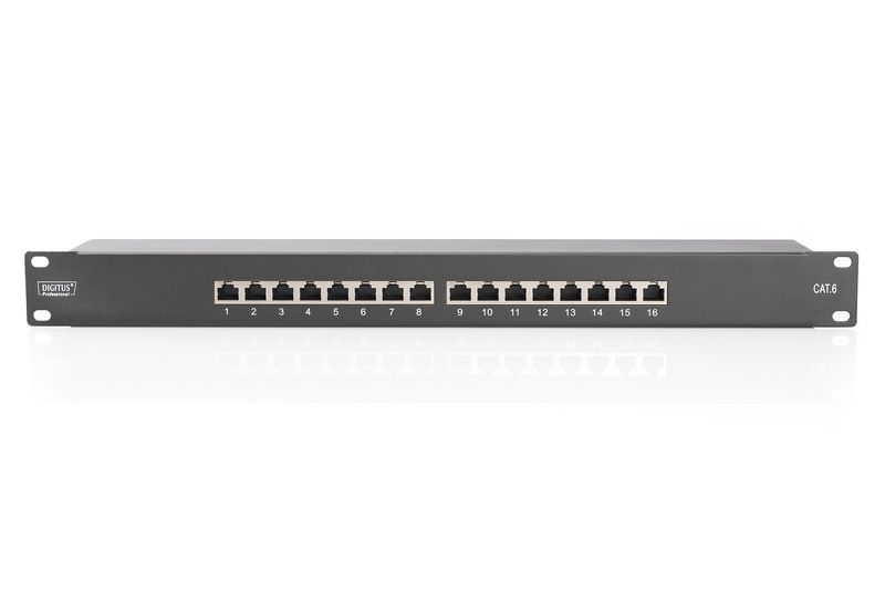 CAT-6-Patch-Panel---Shield-Class-E---16-port