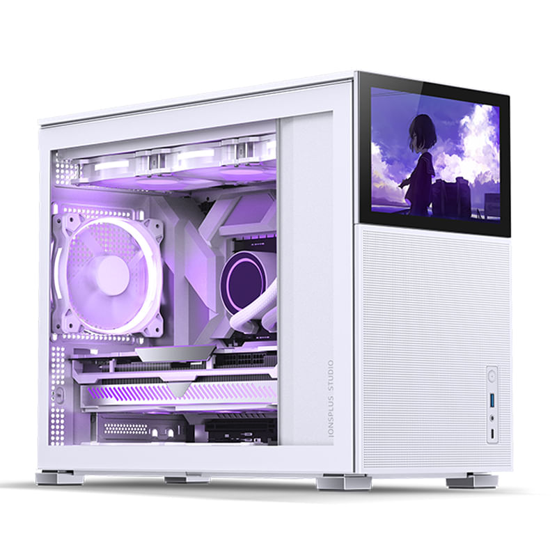 Jonsbo D31 MESH Screen custodia mATX vetro temperato - bianco (D31 MESH WHITE SC)
