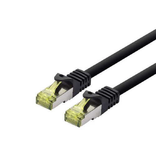 PATCH-CABLE-SFTP-AWG26-LSOH---15M---CAT6A-500Mhz---BLACK---Warranty-24M