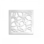 CERCHI SMALL - Pannello in PVC traforato -1cm spessore bianco / 73x148 cm