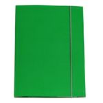 CARTELLINA CON ELASTICO 32PL 25X34CM VERDE