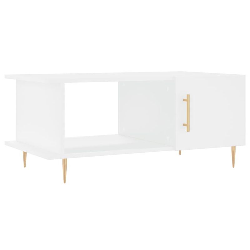 vidaXL-Tavolino-da-Salotto-Bianco-90x50x40-cm-in-Legno-Multistrato
