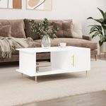 vidaXL-Tavolino-da-Salotto-Bianco-90x50x40-cm-in-Legno-Multistrato