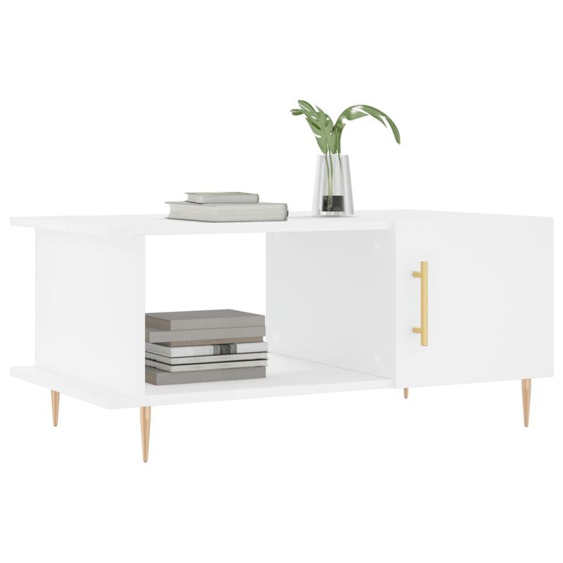 vidaXL-Tavolino-da-Salotto-Bianco-90x50x40-cm-in-Legno-Multistrato