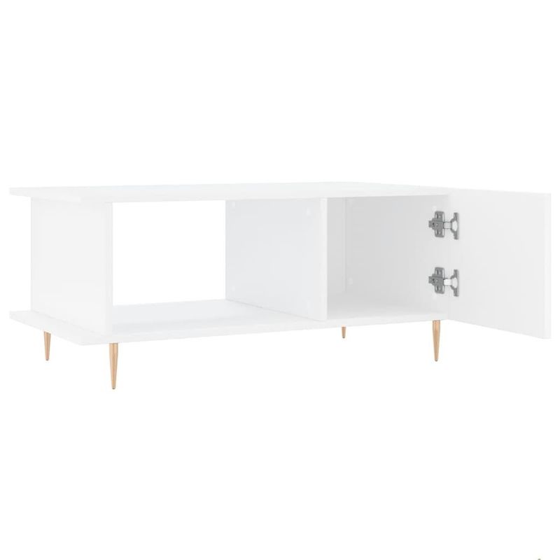 vidaXL-Tavolino-da-Salotto-Bianco-90x50x40-cm-in-Legno-Multistrato
