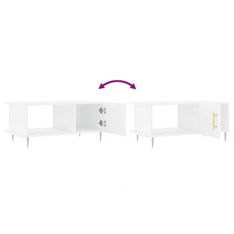 vidaXL-Tavolino-da-Salotto-Bianco-90x50x40-cm-in-Legno-Multistrato