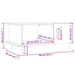 vidaXL-Tavolino-da-Salotto-Bianco-90x50x40-cm-in-Legno-Multistrato