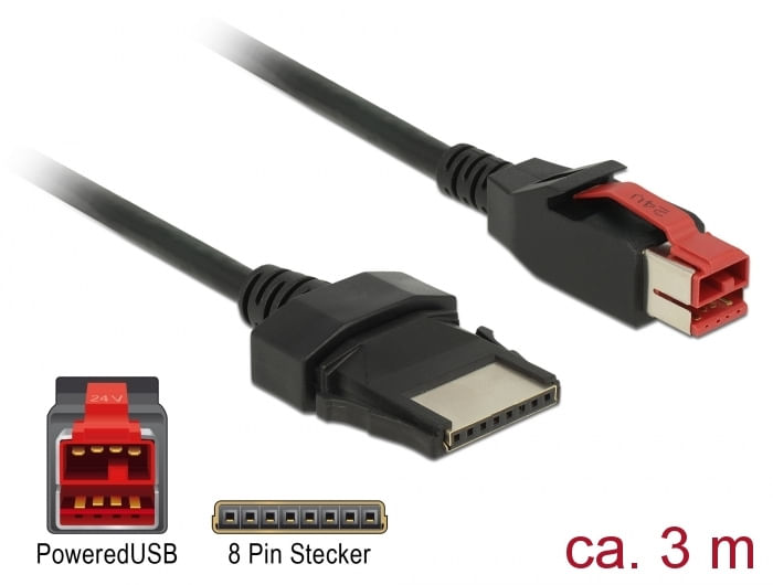 Delock-Cavo-PoweredUSB-maschio-24-V->-8-pin-maschio-3-m-per-stampanti-e-terminali-POS