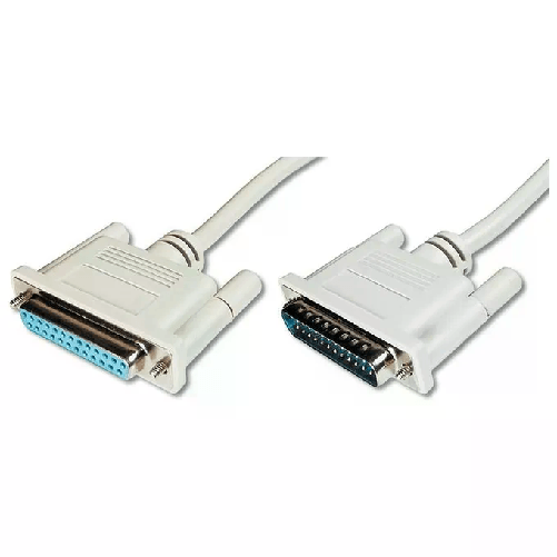 Digitus Cavo per Prolunga O per Data Switch 25 Poli Pressofusi Viti Lunghe Maschio-Femmina 25 Poli Mt.5 (Ak 136 5M)