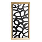 ROOTS - Moduli Decorativi in Legno e PVC nero / 47x94 cm