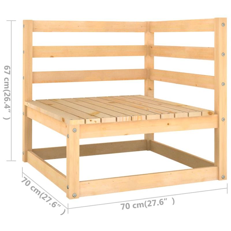 vidaXL-Set-Divani-da-Giardino-7-pz-con-Cuscini-Legno-Massello-di-Pino
