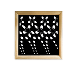 SPRING - Moduli Decorativi in Legno e PVC nero / 47x94 cm